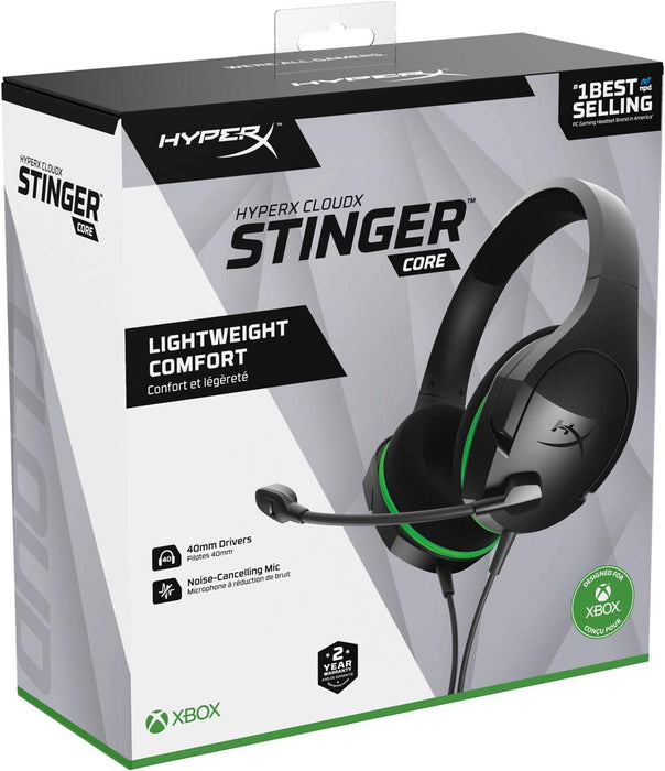 Audífonos Alámbricos Gamer HyperX CloudX Stinger Core (Negro) - XBOX One / Series S/X / PC / Móvil