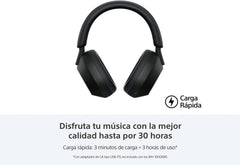 Audífonos Inalámbricos Sony WH-1000XM5 (Negro) - PC / Móvil